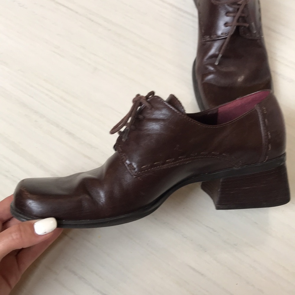 Ea Flexo brown leather shoe Size 7 - Picture 7 of 9